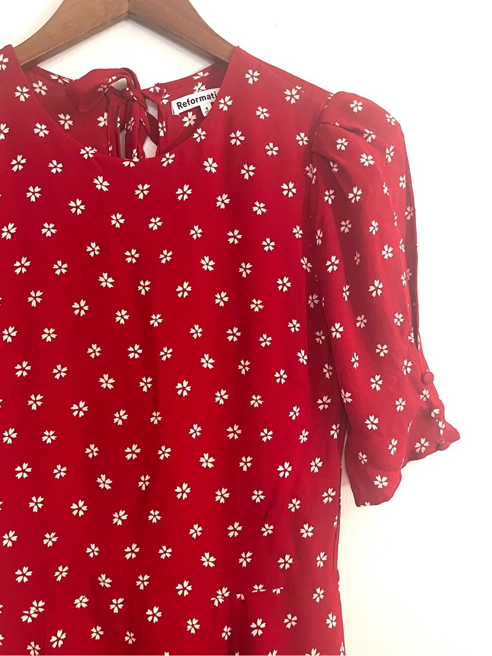 Reformation Bard Floral Print Crepe Mini Dress - Picture 7 of 10